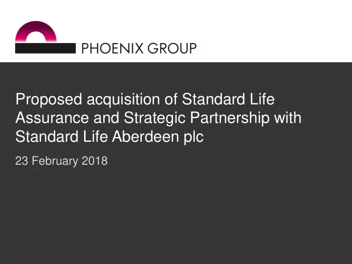 assurance and strategic partnership with