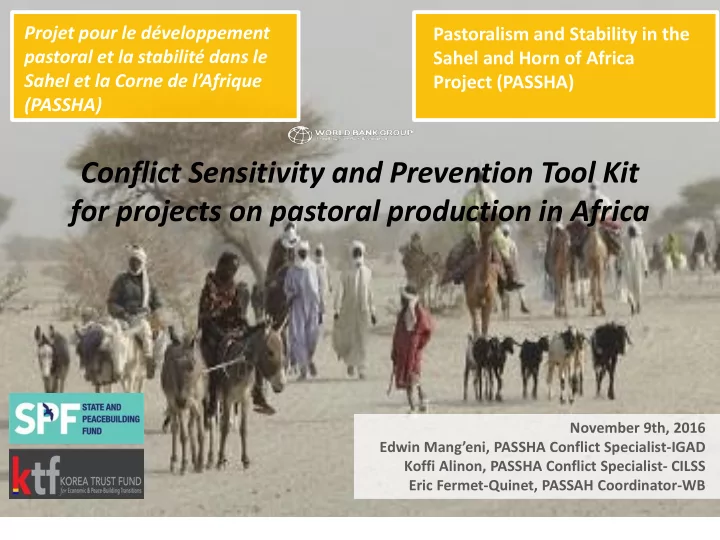 conflict sensitivity and prevention tool kit for projects