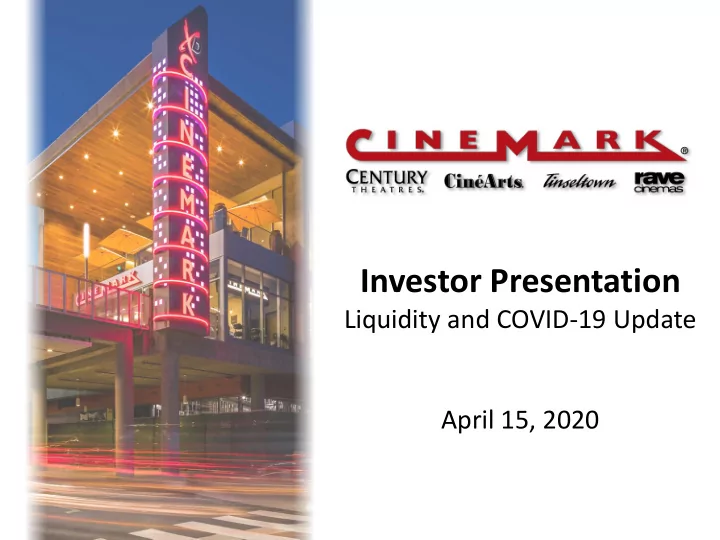 investor presentation