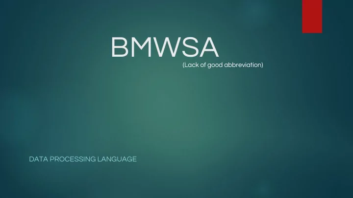 bmwsa