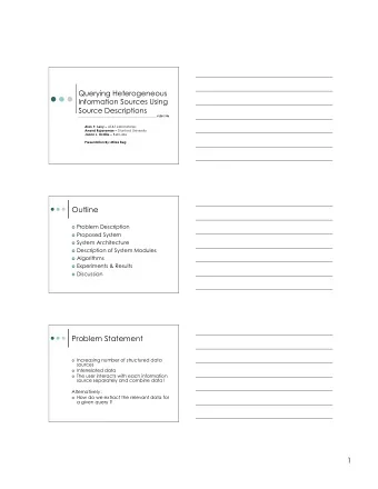 Outline  Problem Description  Proposed System  System Architecture  Description of