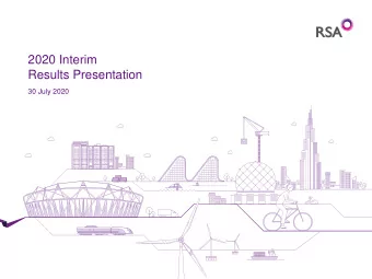 2020 Interim  Results Presentation  Thursday, 1 August 2019  30 July 2020  NOT FOR RELEASE,