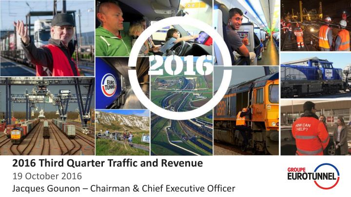 2016 third quarter traffic and revenue