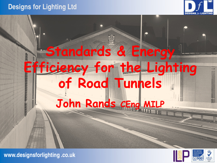 standards energy efficiency for the lighting of road