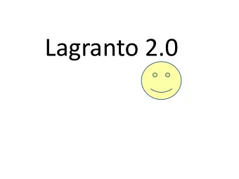 Lagranto 2.0  Contents  An new object - trajectory  Tutorial trajectory case study