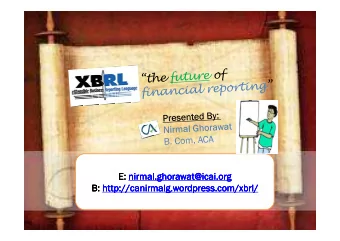 E:  E:  E:  E: nirmal.ghorawat@icai.org  nirmal.ghorawat@icai.org  nirmal.ghorawat@icai.org