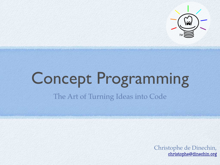 concept programming