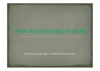 Nineteen years ago, at Bristol University ...  ... Peter Wills of Mercator Ltd gave a paper to an