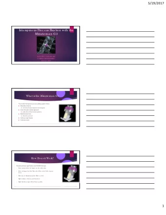 5/19/2017  I  nte rspino us Pro c e ss F  ixa tio n with the  Minute ma n G3  L  L  OYDI  NE  J.