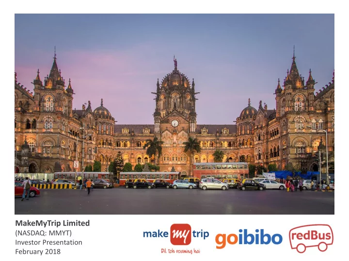 makemytrip limited