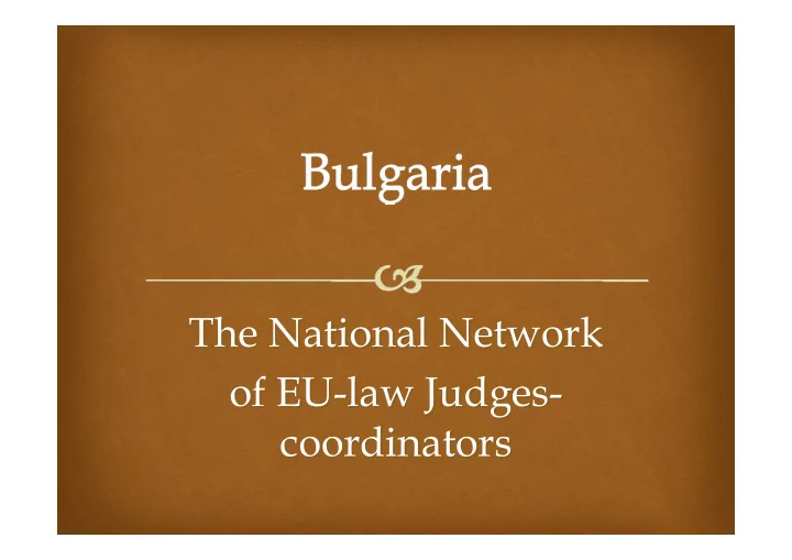 the national network the national network of eu law