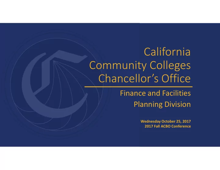 california community colleges chancellor s office