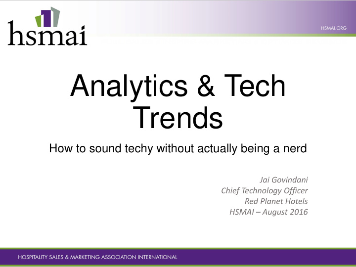 analytics tech trends