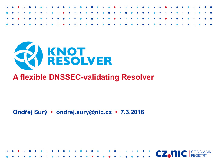 a flexible dnssec validating resolver