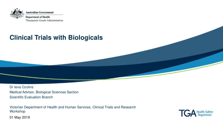 clinical trials with biologicals