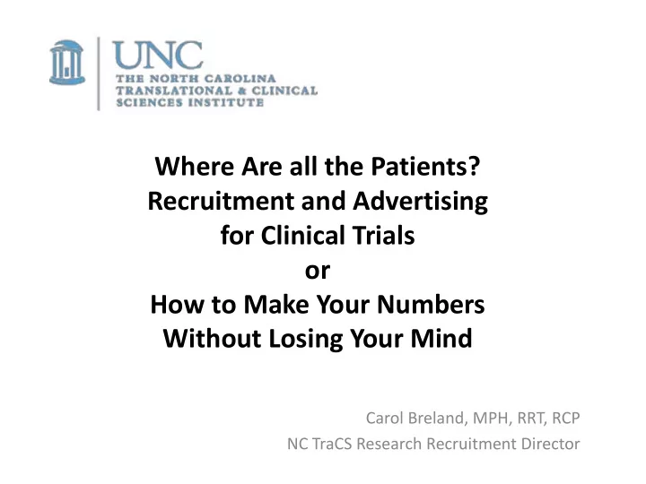 where are all the patients