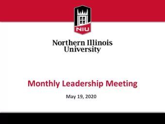 Monthly Leadership Meeting  May 19, 2020  Financial Implications COVID-19  COVID-19 Impact Across