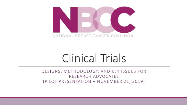 clinical trials