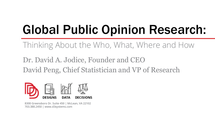 global public opinion research