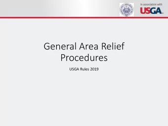 General Area Relief  Procedures  USGA Rules 2019  Insert  Measuring Club-Lengths  Association  Logo