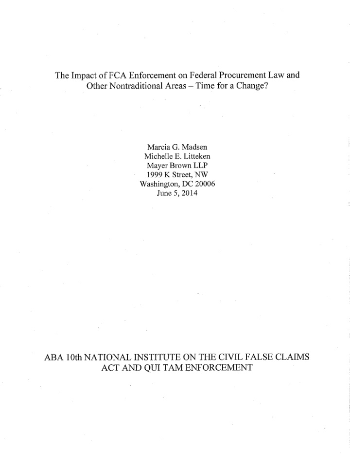 act and qui tam enforcement