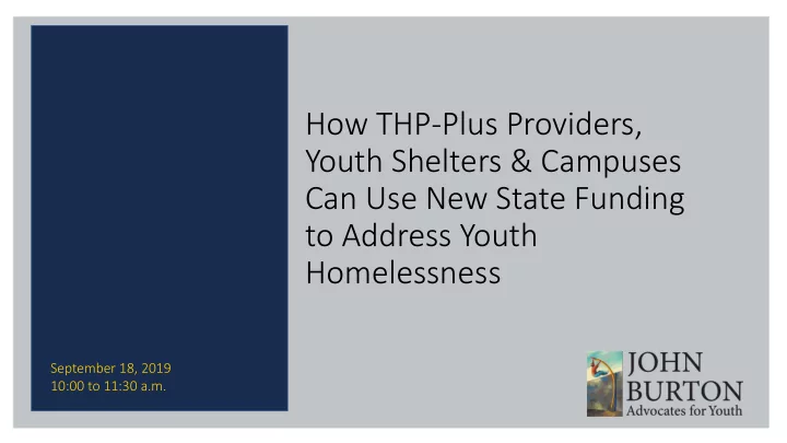 how thp plus providers