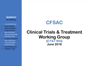 CFSAC    Lucinda Bateman    Silvana Borges    Andrew  Breeden    Clinical Trials &amp;