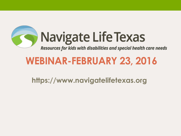 webinar february 23 2016