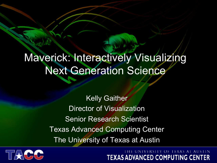 maverick interactively visualizing next generation science