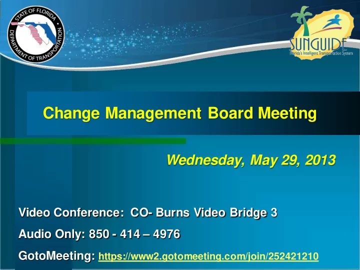 change management board meeting