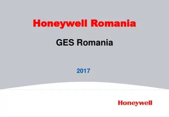 Honeywell  Honeywell Romania  Romania  GES Romania  2017  Honeywell Romania safety basics  2015 YE