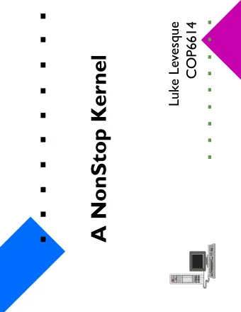 A NonStop Kernel  Outline  Hardware and Fault Models  NonStop Kernel  Messages  System bus  Process