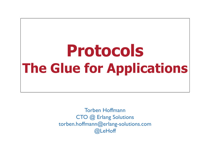 protocols