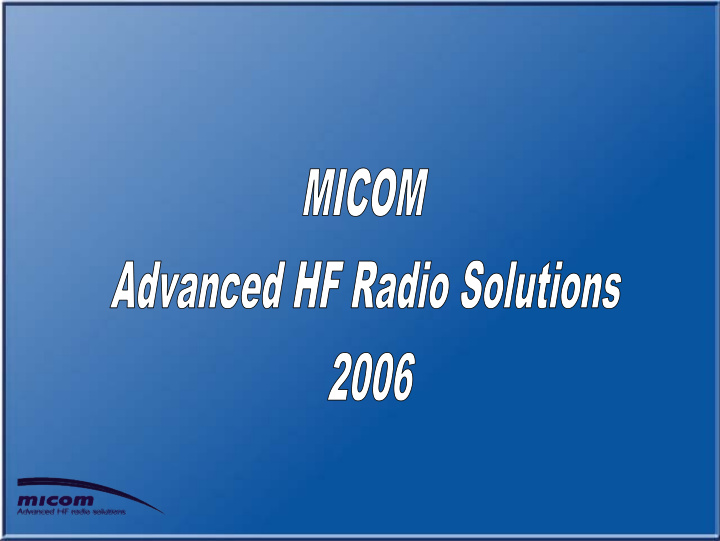 micom high grade solutions