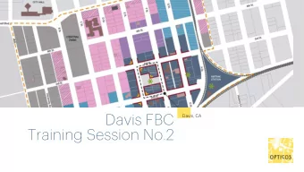 Davis FBC  Davis, CA  Training Session No.2  How to Use this  SECTION Code 1  3 Key Areas of the