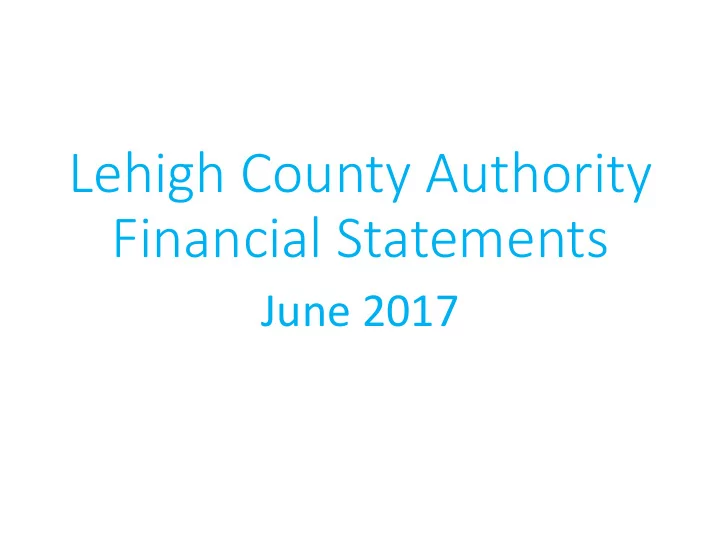 financial statements