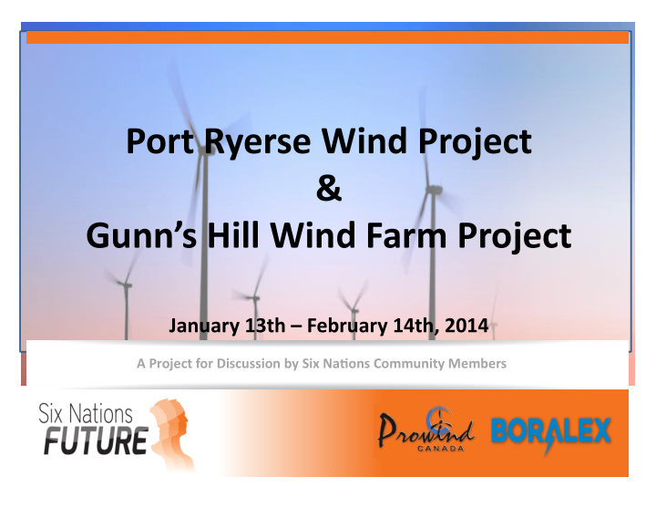 port ryerse wind project gunn s hill wind farm project