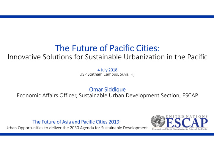 the future of pacific cities