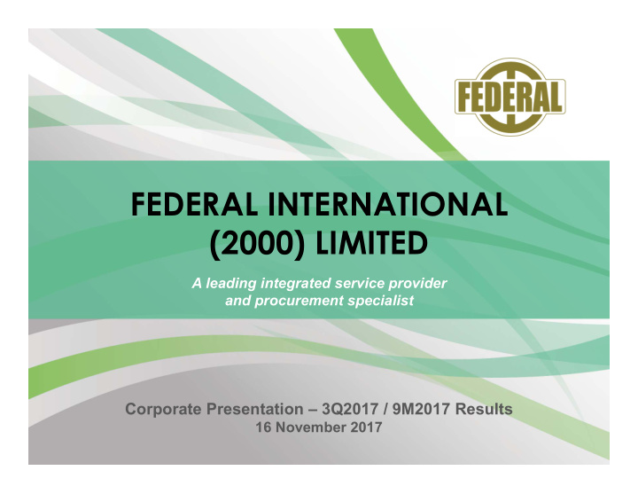 federal international 2000 limited
