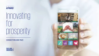 Innovating  for  prosperity  CONNECTION  CONNECTION AND  AND PACE  CE  Innovate  New  Zealands