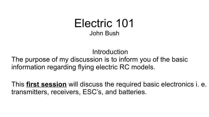 electric 101