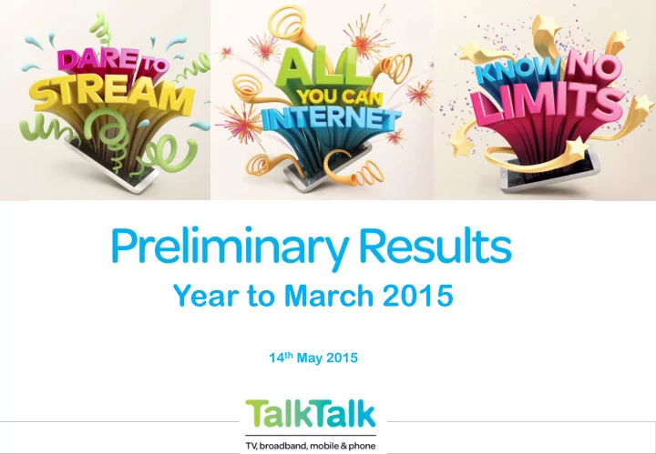 year to march 2015