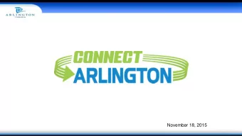 November 18, 2015  Joint Base Fort Myer- Henderson Hall to the Pentagon Reservation  2  Joint Base