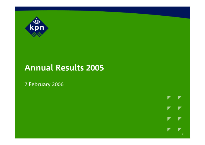 annual results 2005