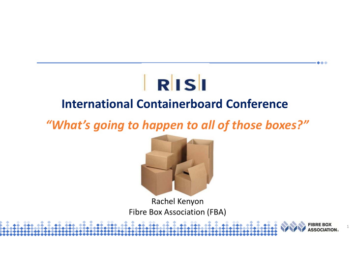 international containerboard conference what s going to