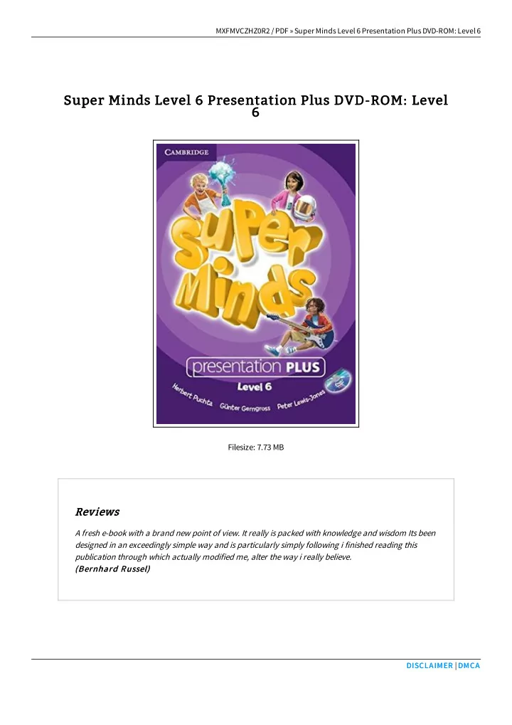 super minds level 6 presentation plus dvd rom level super