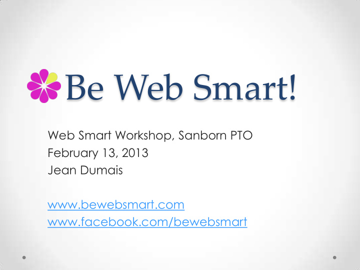 be web smart