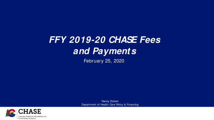 ffy 2019 20 chase fees and payments