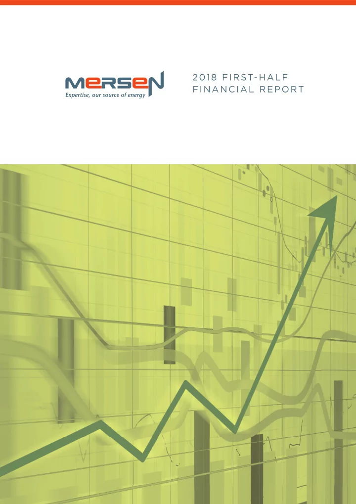 2018 first half financial report