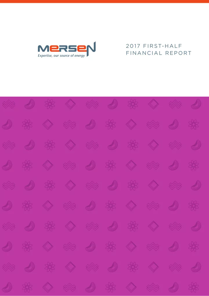 2017 first half financial report